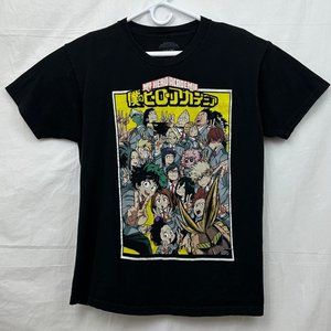 Funimation My Hero Academia Anime Unisex L T-Shirt Black